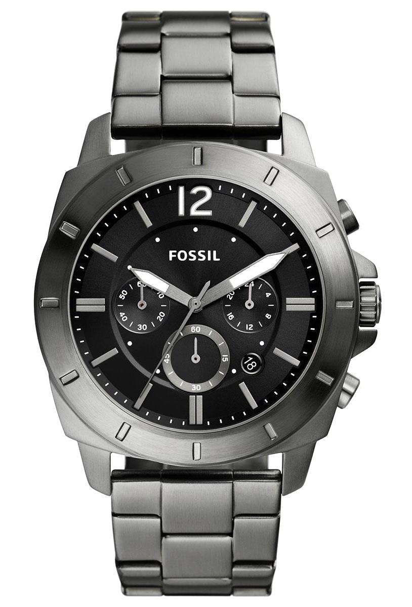 Fossil BQ2817 Takvimli 45 mm Füme Çelik Kordon Analog Erkek Kol Saati