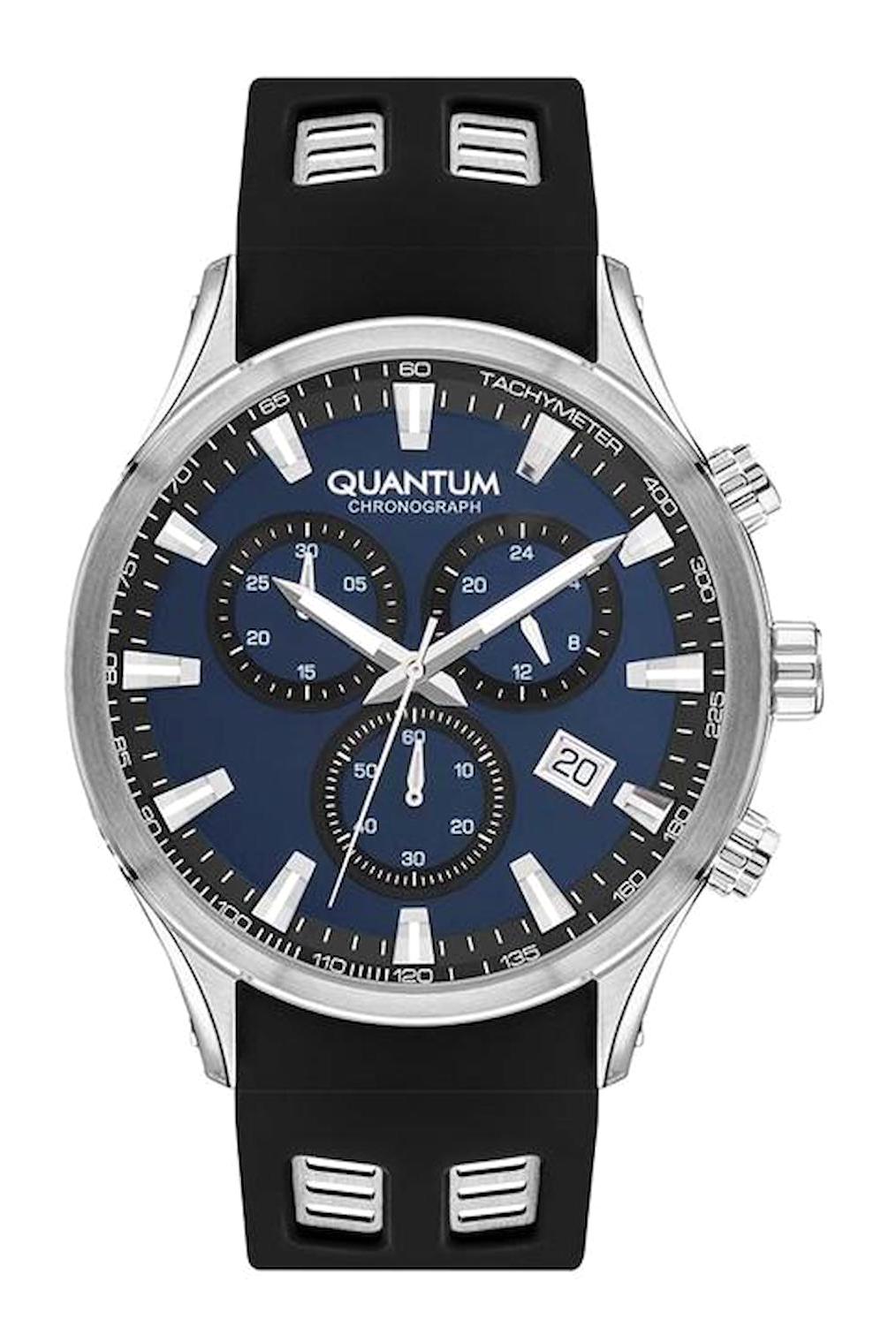 Quantum PWG1020.391 Takvimli 42 mm Çelik Kordon Analog Erkek Kol Saati
