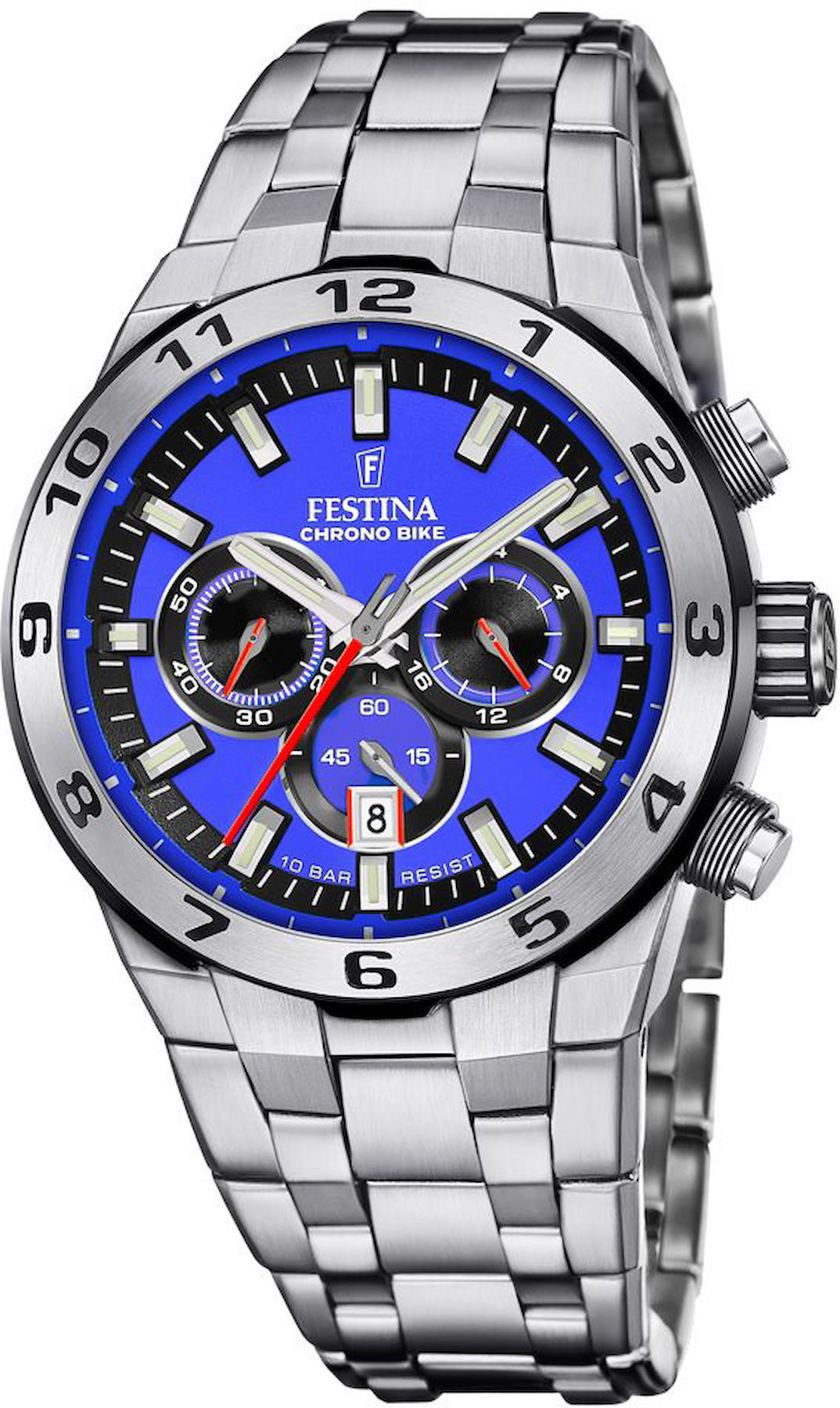 Festina F20670-3 Takvimli 44 mm Çelik Kordon Analog Kol Saati