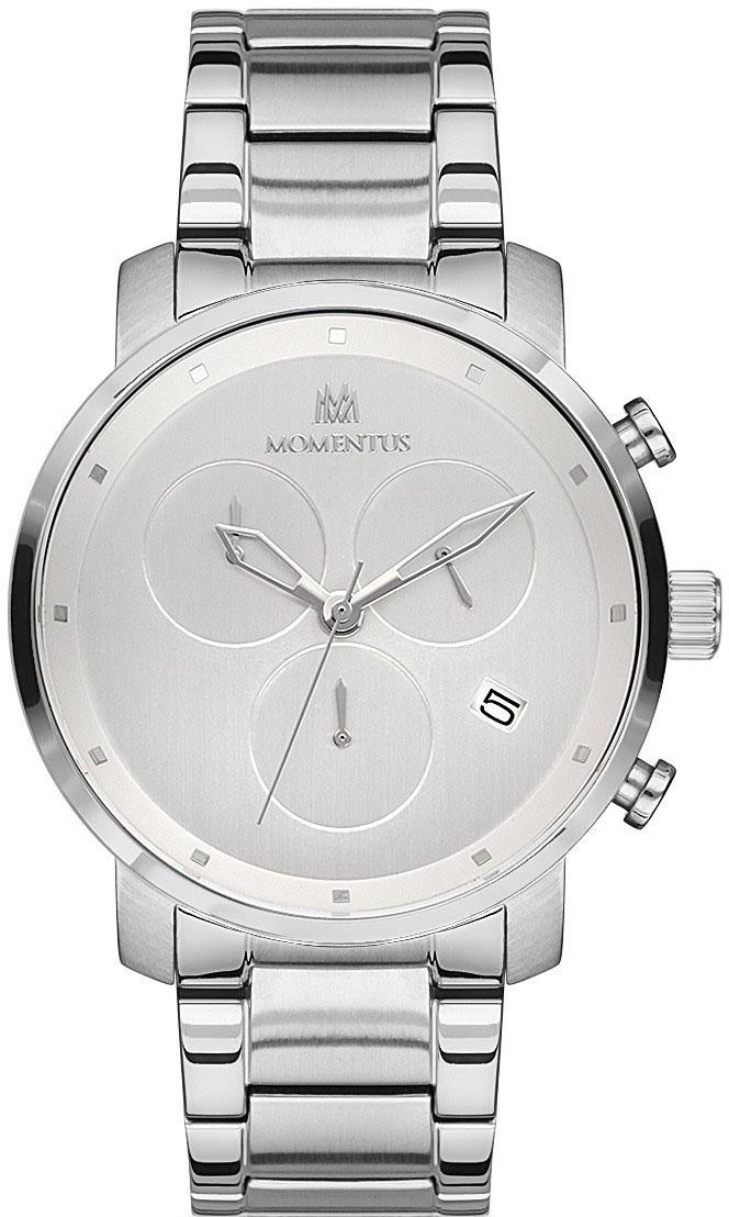 Momentus CC104S-02SS Takvimli 44 mm Çelik Kordon Analog Kol Saati
