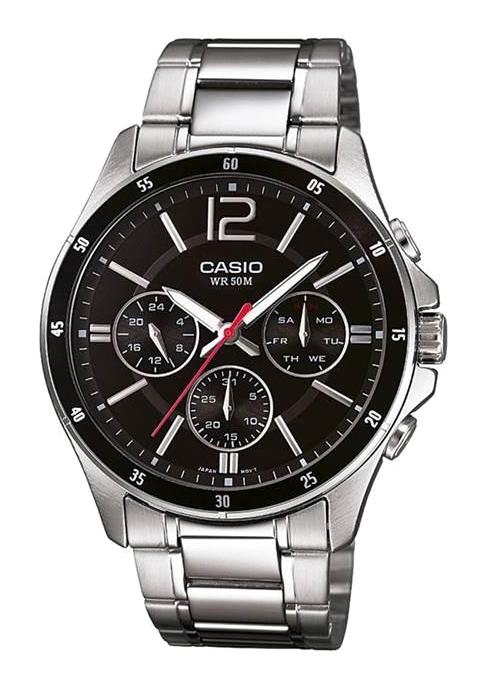 Casio MTP-1374D-1AVDF Takvimli 42 mm Çelik Kordon Analog Erkek Kol Saati