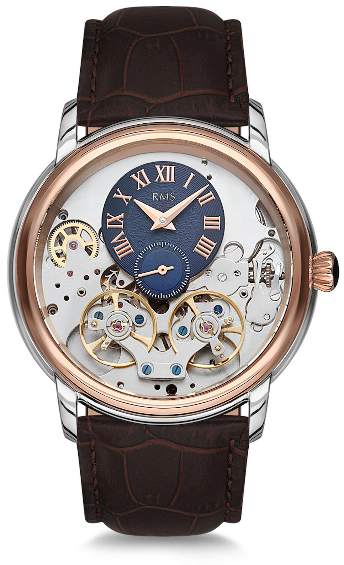 Romanson RMS.1.AG1140.03 45 mm Kahverengi Deri Kordon Analog Kol Saati