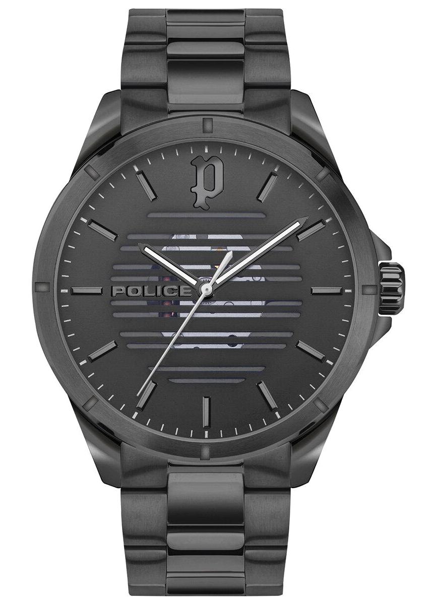 Police PEWJG2204504 45 mm Füme Çelik Kordon Analog Erkek Kol Saati