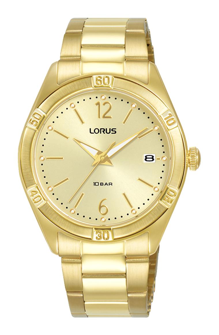 Lorus RH984QX9 Takvimli Altın Çelik Kordon Analog Erkek Kol Saati