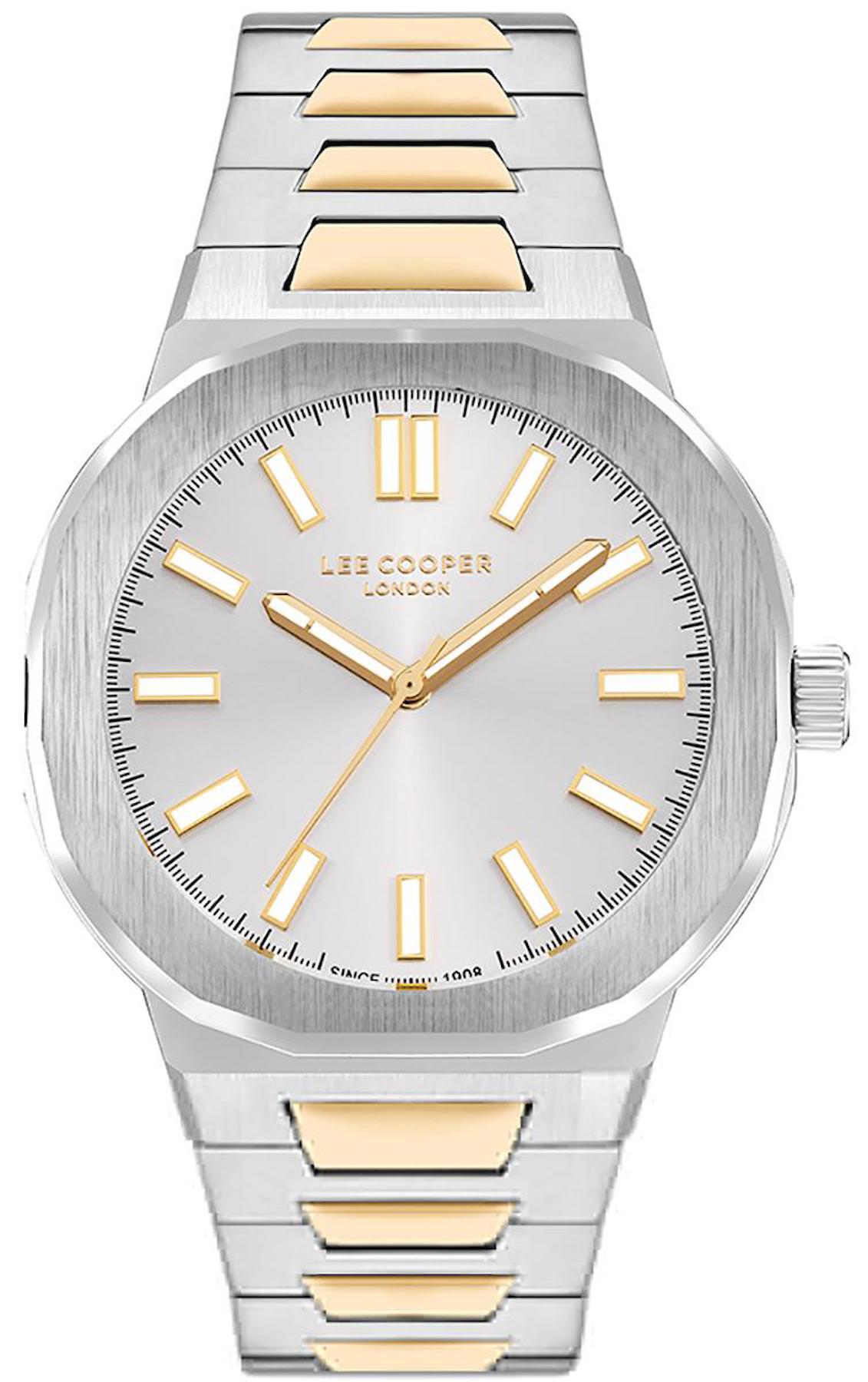 Lee Cooper LC07952.230 Altın-Metal Kordon Analog Erkek Kol Saati