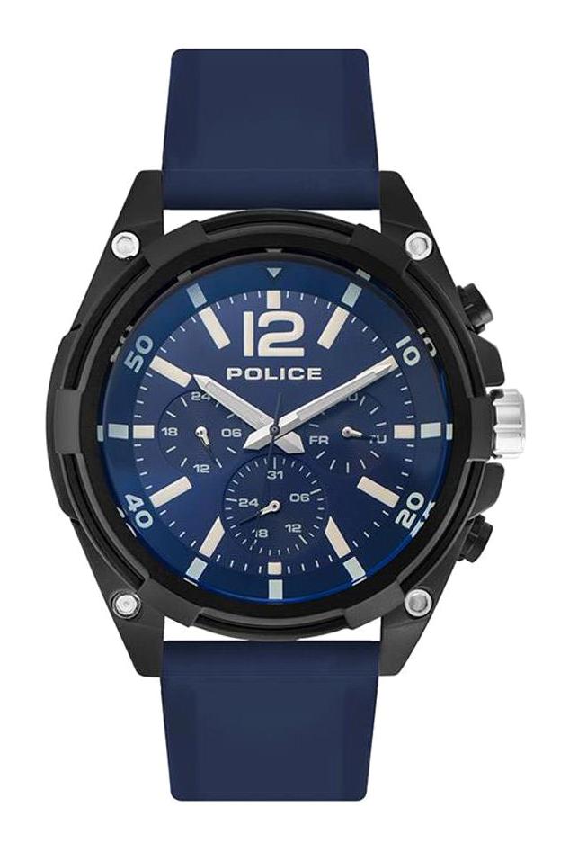 Police PL.15934JSB-03P Takvimli 51-55 mm Lacivert Çelik Kordon Analog Erkek Kol Saati