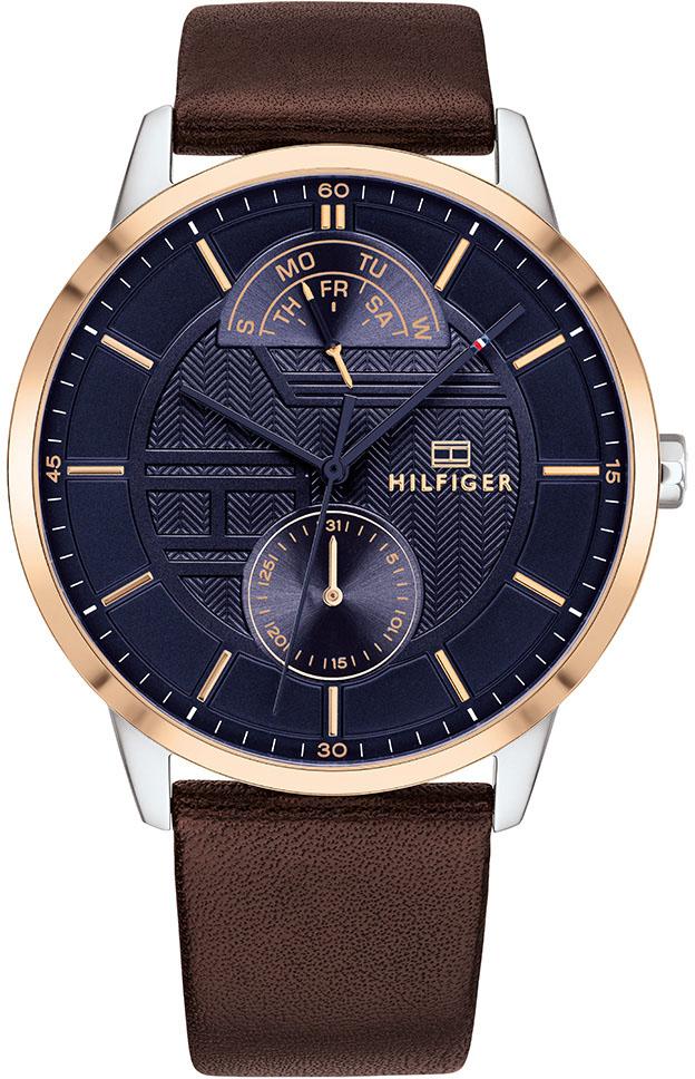 Tommy Hilfiger TH1791605 Takvimli 44 mm Kahverengi Deri Kordon Analog Kol Saati