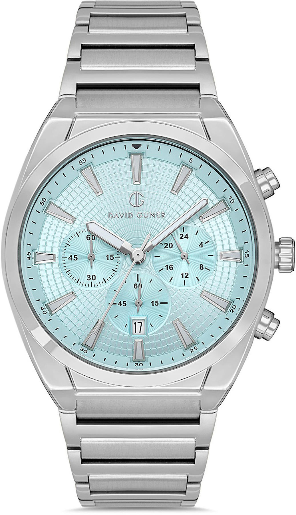 David Guner DG-8621GA-A15 Takvimli 42 mm Metal Kordon Analog Kol Saati
