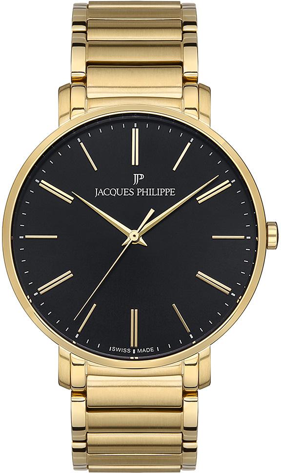 Jacques Philippe JPQGS072314 42 mm Altın Çelik Kordon Analog Erkek Kol Saati