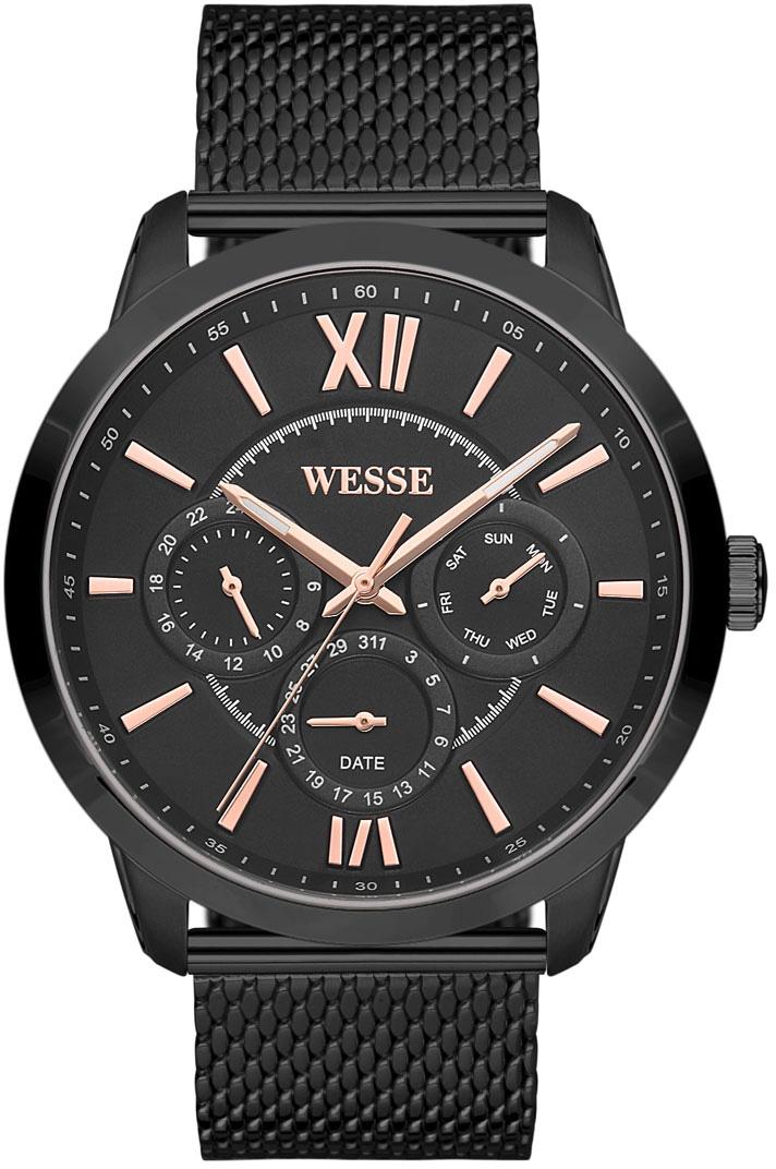 Wesse WWG600703MA Siyah Çelik Kordon Analog Kol Saati