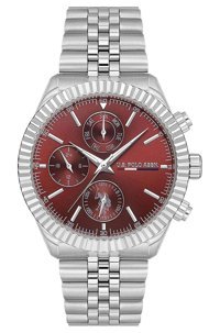 U.S. Polo Assn USPA1054B-06 Takvimli 42 mm Çelik Kordon Analog Erkek Kol Saati