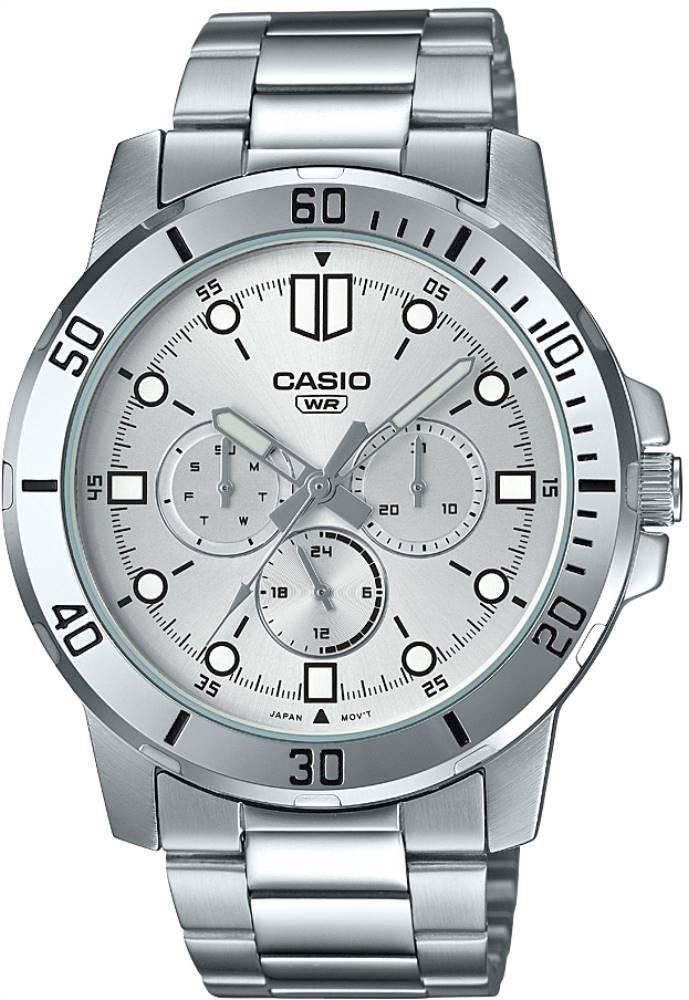 Casio MTP-VD300D-7EUDF Takvimli Çelik Kordon Analog Kol Saati
