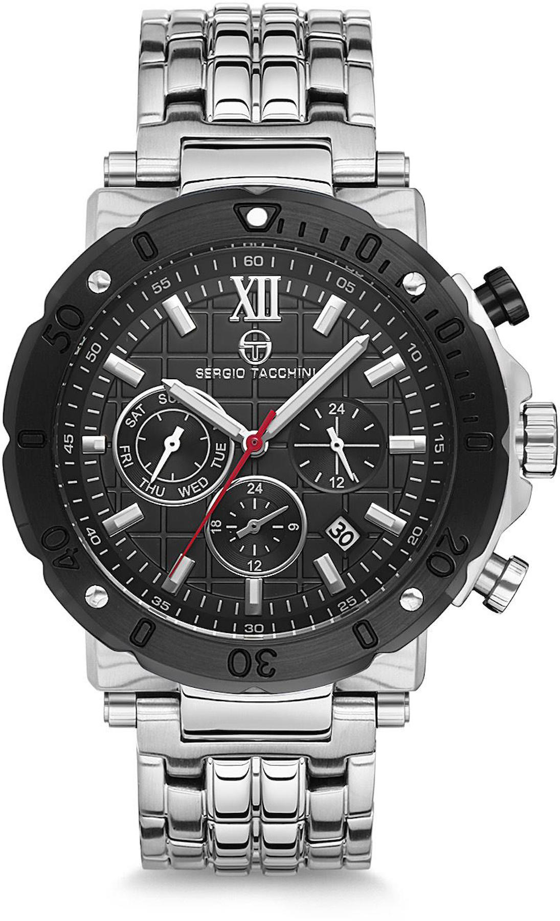 Sergio Tacchini ST.18.101.01 Takvimli Metal Kordon Analog Kol Saati