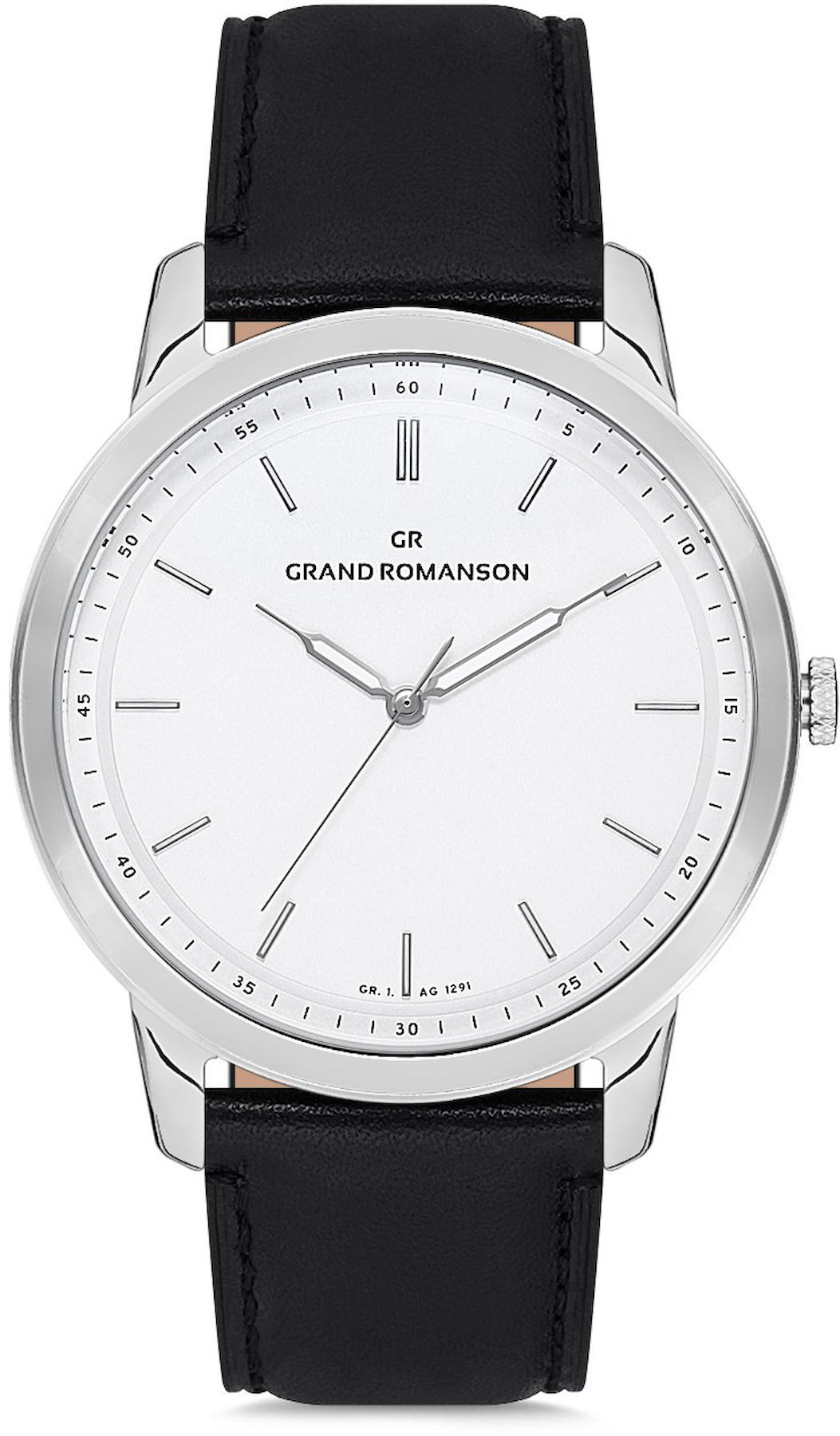 Romanson GR.1.AG1291.01 42 mm Siyah Deri Kordon Analog Kol Saati
