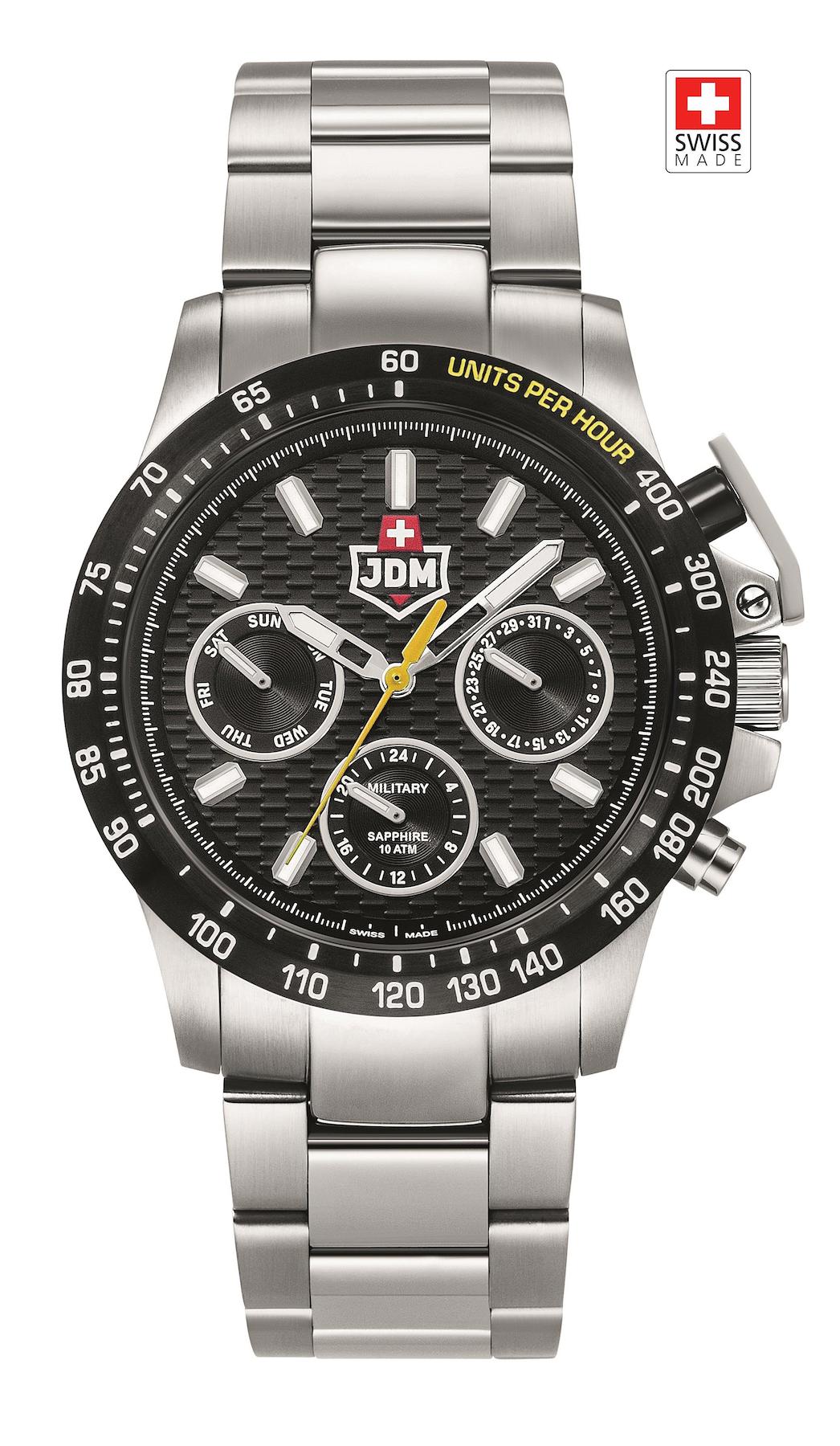 Jdm Military Sapphire JDM-WG016-01 Pusulalı Takvimli Çelik Kordon Analog Erkek Kol Saati