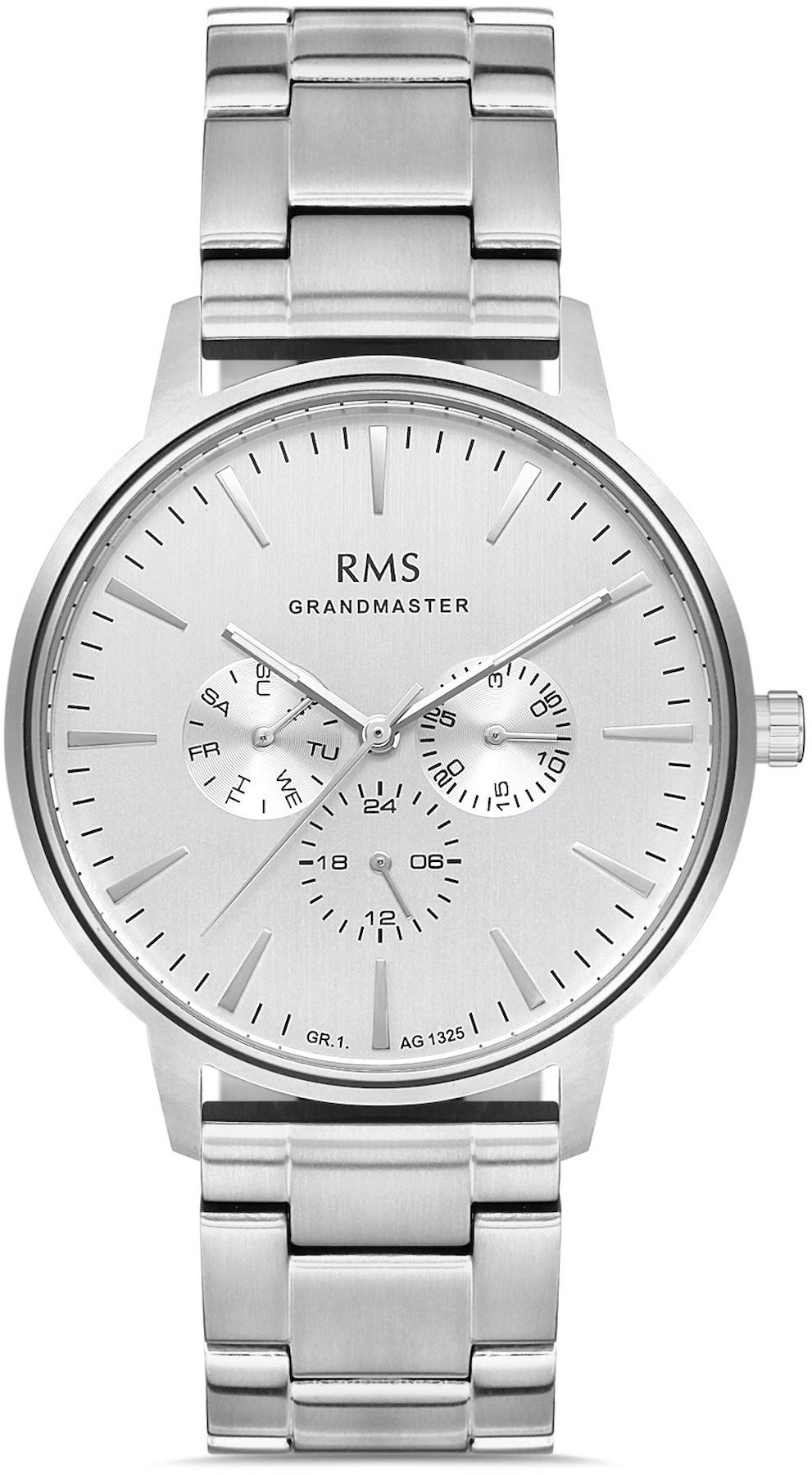 Romanson GR.1.AG1325.01 Takvimli 42 mm Çelik Kordon Analog Kol Saati