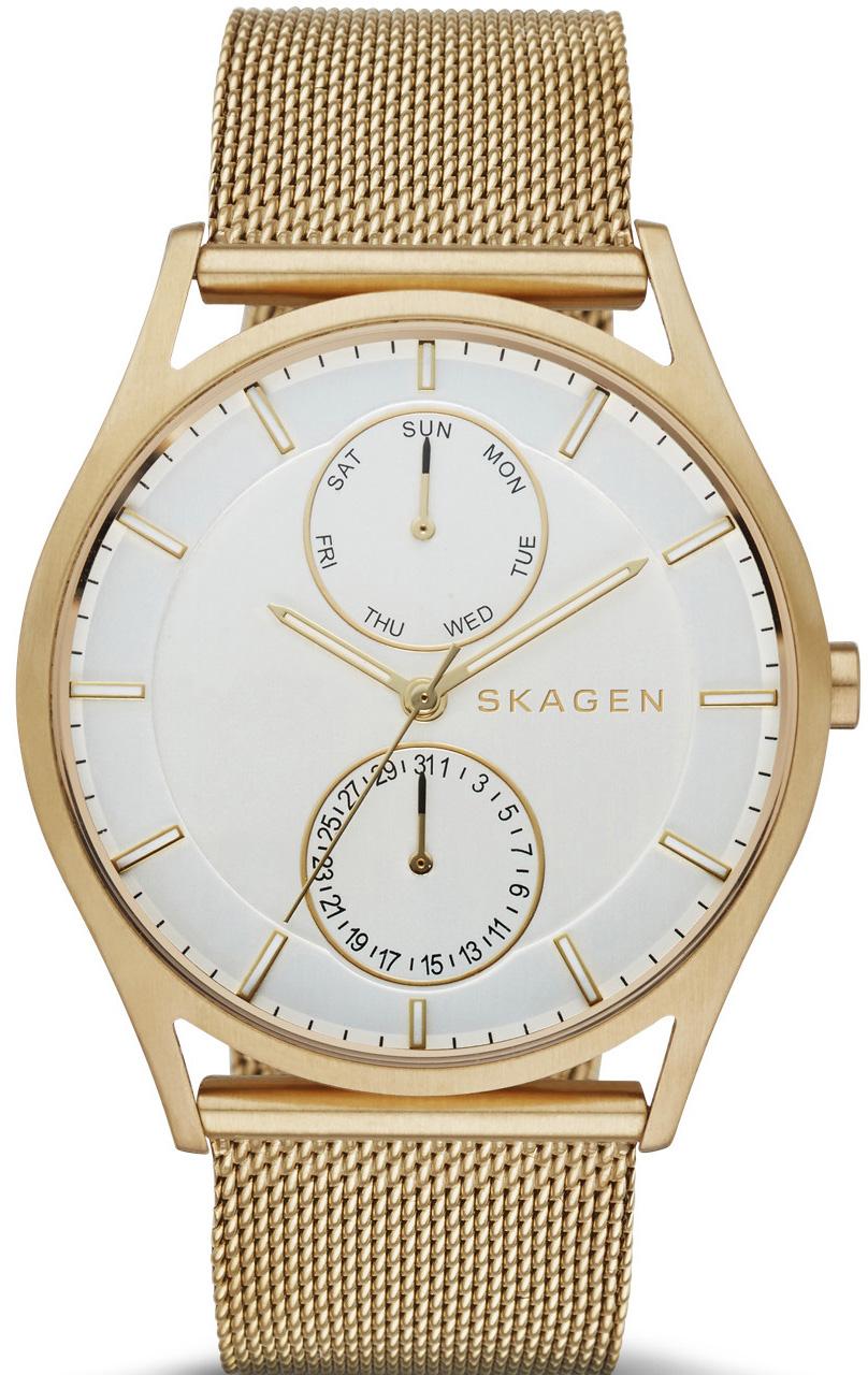 Skagen SKW6173 Takvimli 40 mm Altın Çelik Kordon Analog Kol Saati