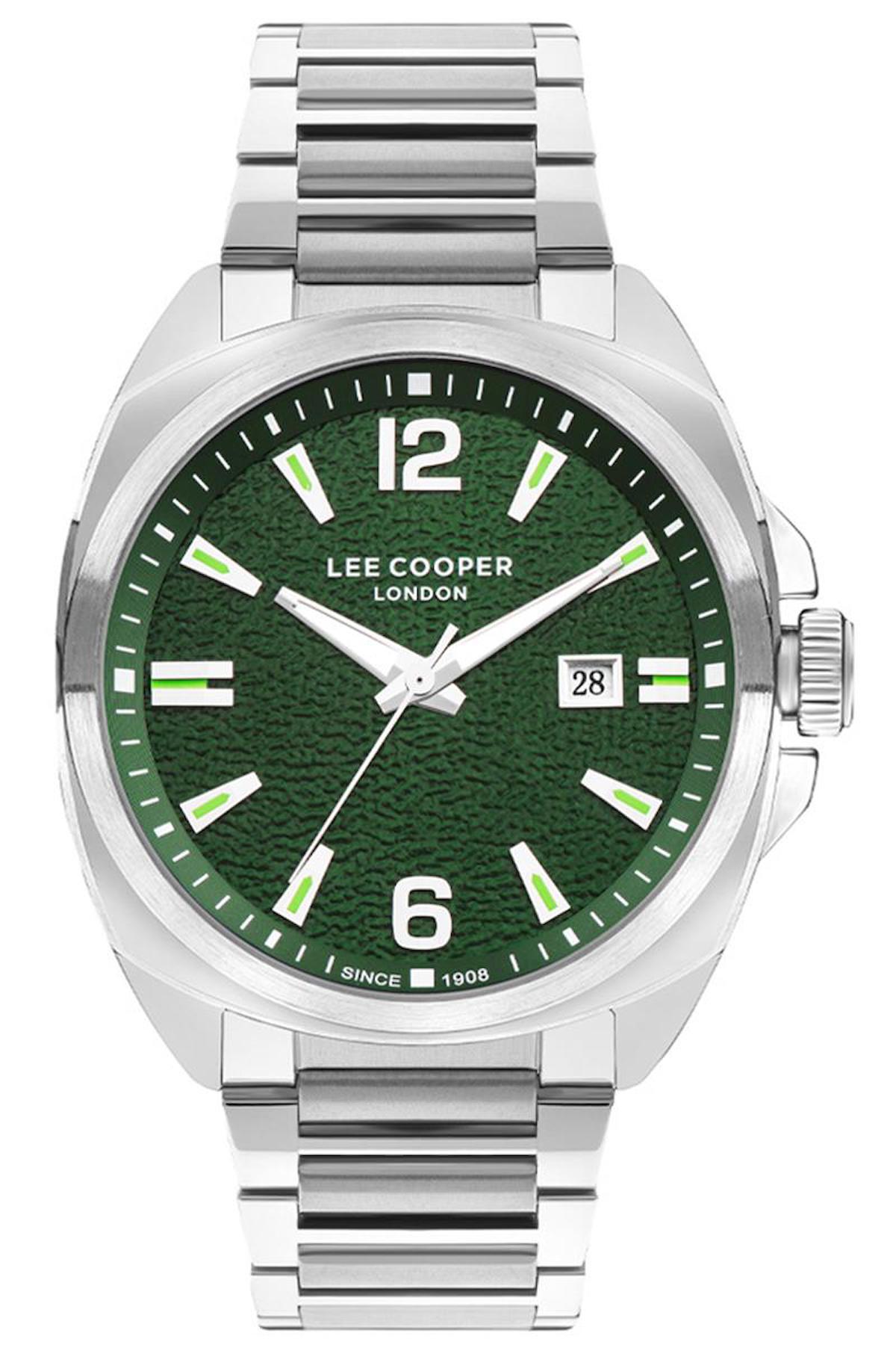 Lee Cooper LC07839.370 Takvimli Metal Kordon Analog Erkek Kol Saati