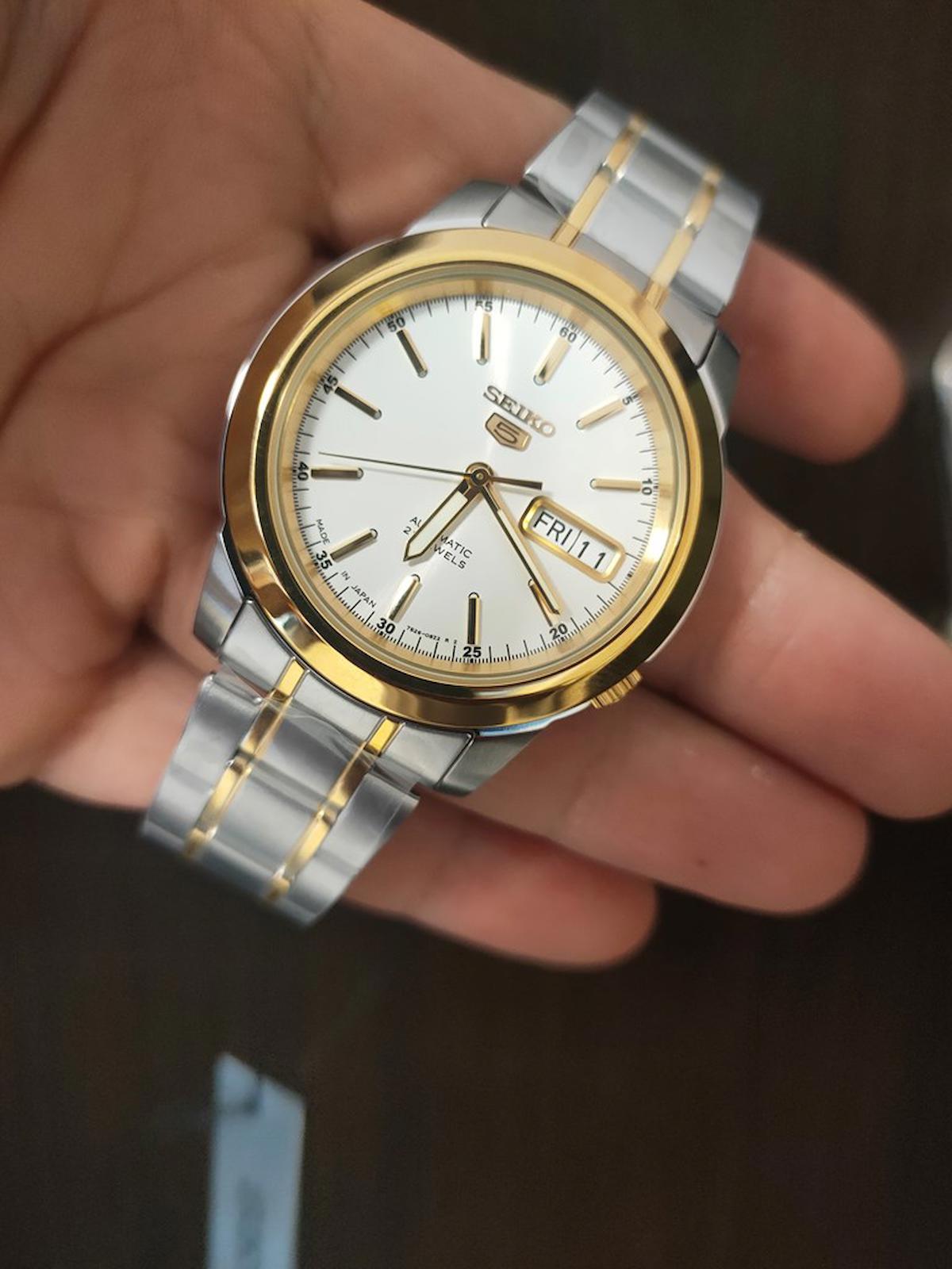 Seiko SNKE54J1 Takvimli 39 mm Altın-Çelik Kordon Analog Erkek Kol Saati
