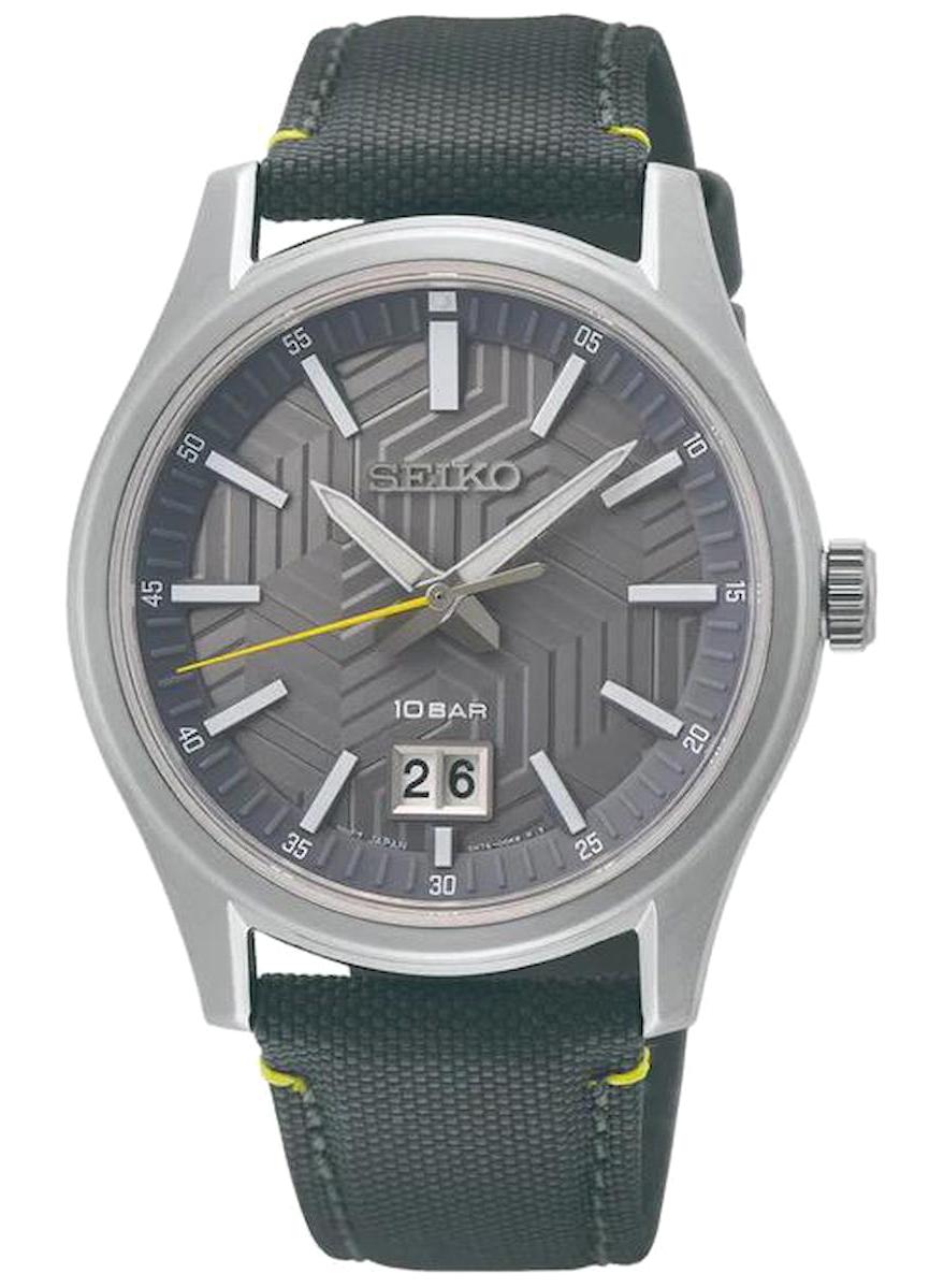 Seiko SUR543P Takvimli 39 mm Siyah Çelik Kordon Analog Erkek Kol Saati