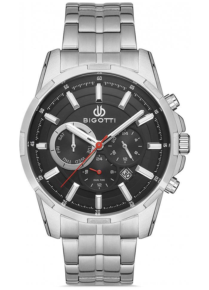 Bigotti BG.1.10263.2 Takvimli 44 mm Çelik Kordon Analog Erkek Kol Saati