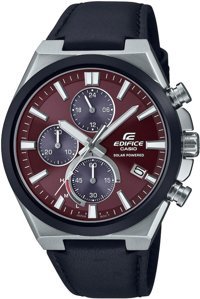 Casio EQS-950BL-5AVUDF Takvimli 44 mm Siyah Deri Kordon Analog Erkek Kol Saati