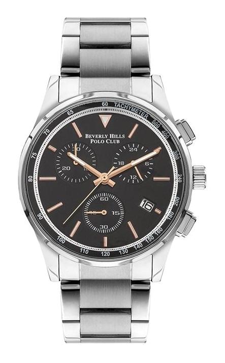 Beverly Hills Polo Club BP3214X350 Takvimli 43 mm Çelik Kordon Analog Kol Saati