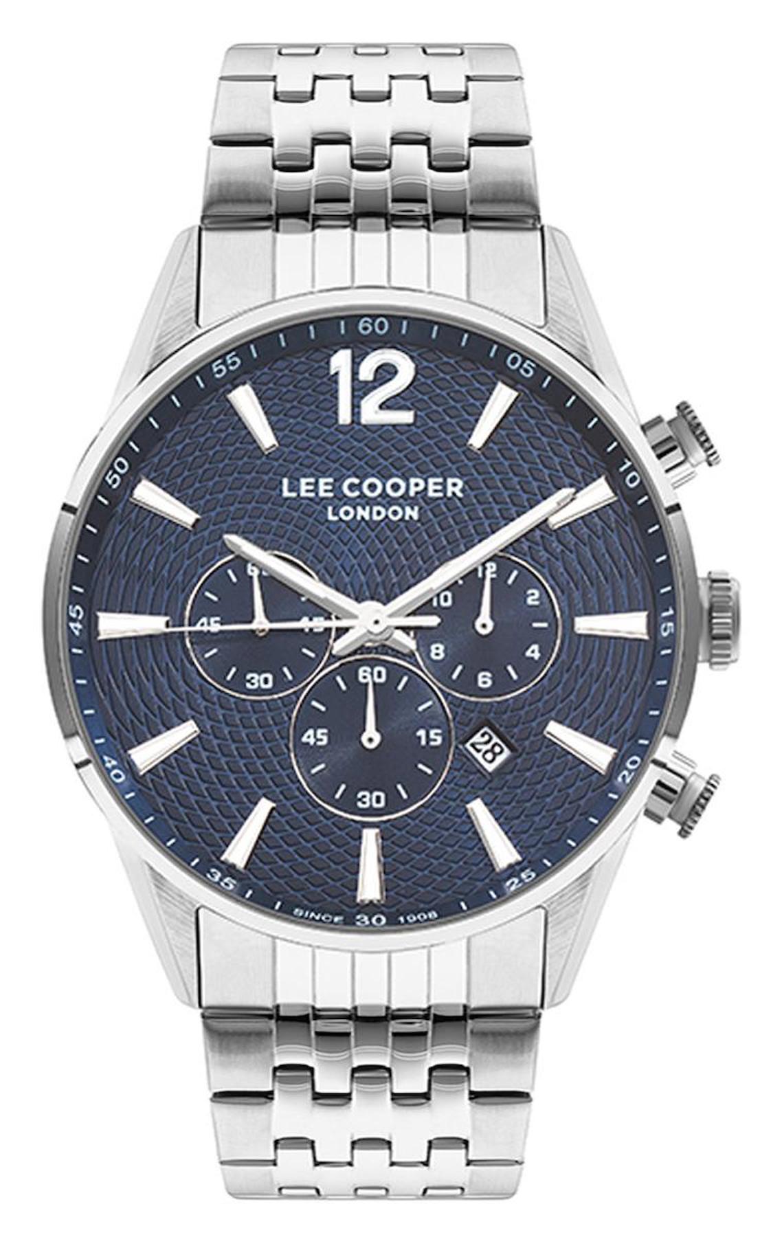 Lee Cooper LC07549.390 Takvimli 45 mm Çelik Kordon Analog Erkek Kol Saati