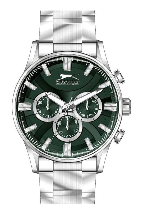 Slazenger SL.09.2003.2.02 Takvimli 46-50 mm Çelik Kordon Analog Kol Saati