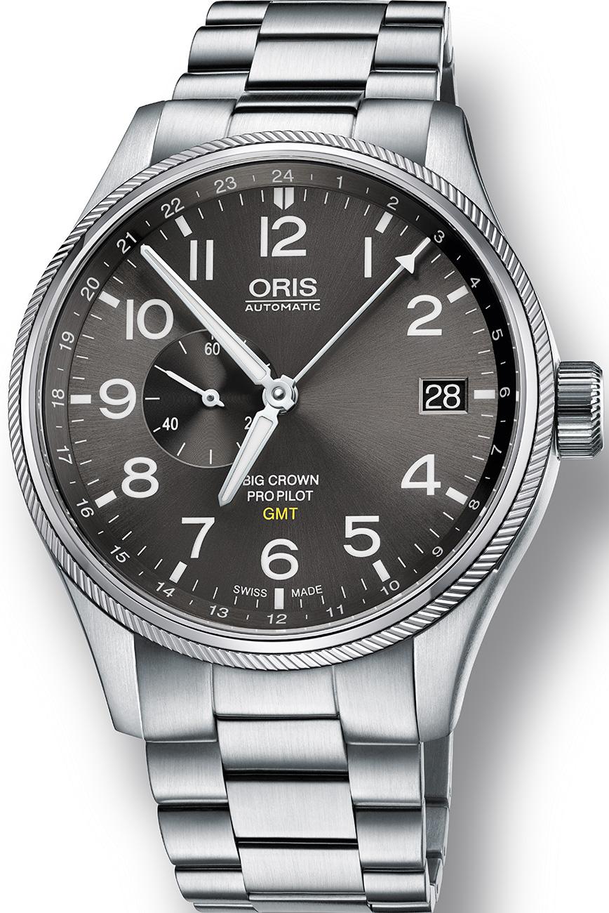 Oris 748-7710-4063-07-8-22-19 Takvimli 45 mm Çelik Kordon Analog Kol Saati