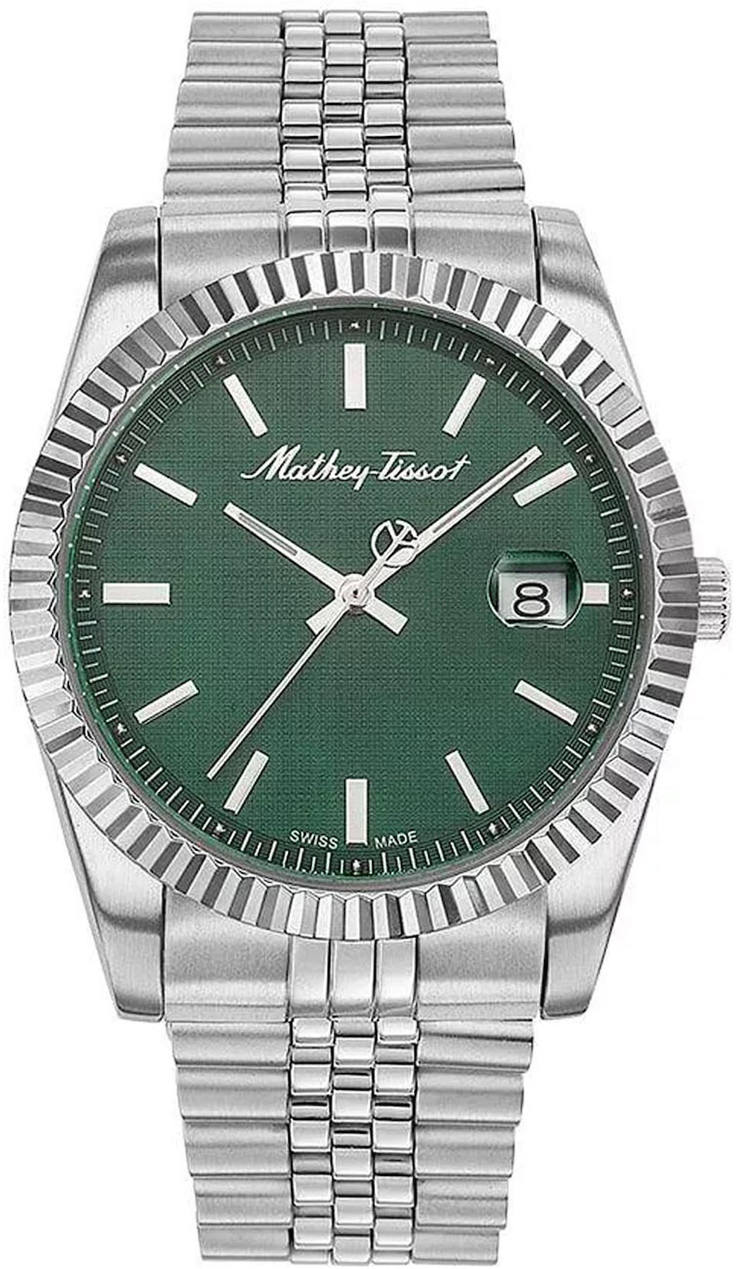 Tissot H810AV Takvimli 44 mm Çelik Kordon Analog Kol Saati