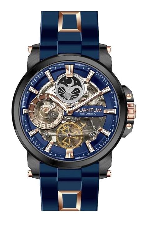 Quantum QMG1027.099 45 mm Lacivert Plastik Kordon Analog Erkek Kol Saati