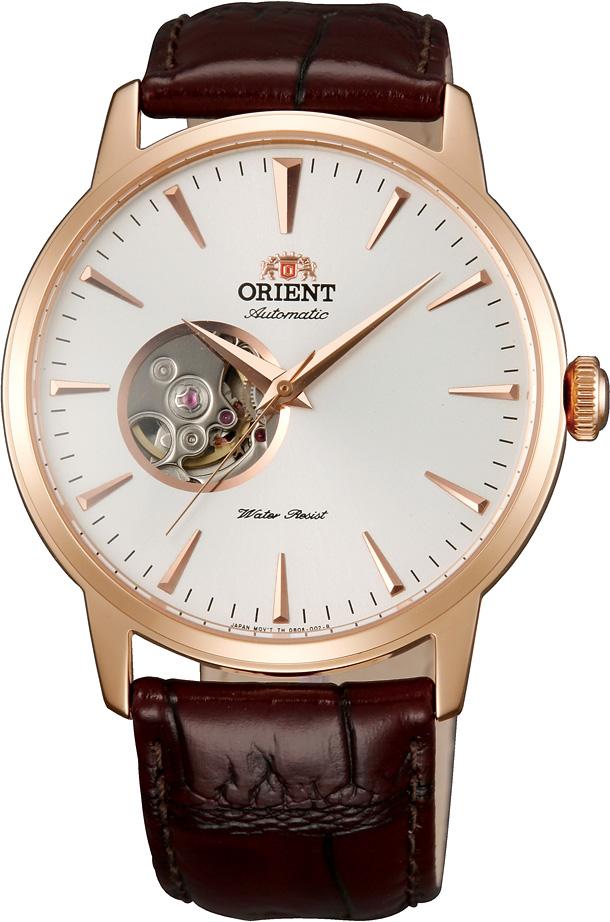 Orient FDB08001W0 41 mm Kahverengi Deri Kordon Analog Kol Saati