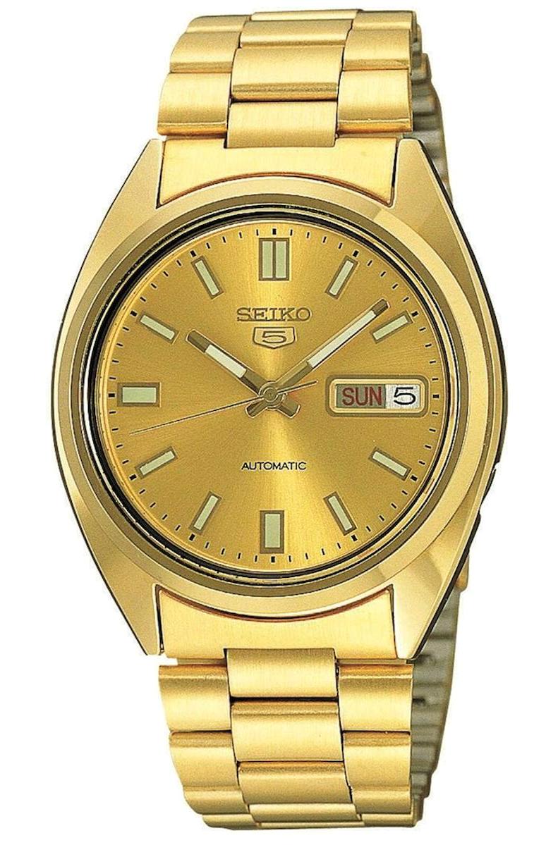 Seiko SNXS80K1 Takvimli 39 mm Altın Çelik Kordon Analog Erkek Kol Saati