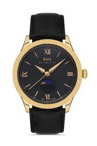 Romanson RMS.1.AG1522.08 Siyah Deri Kordon Analog Erkek Kol Saati