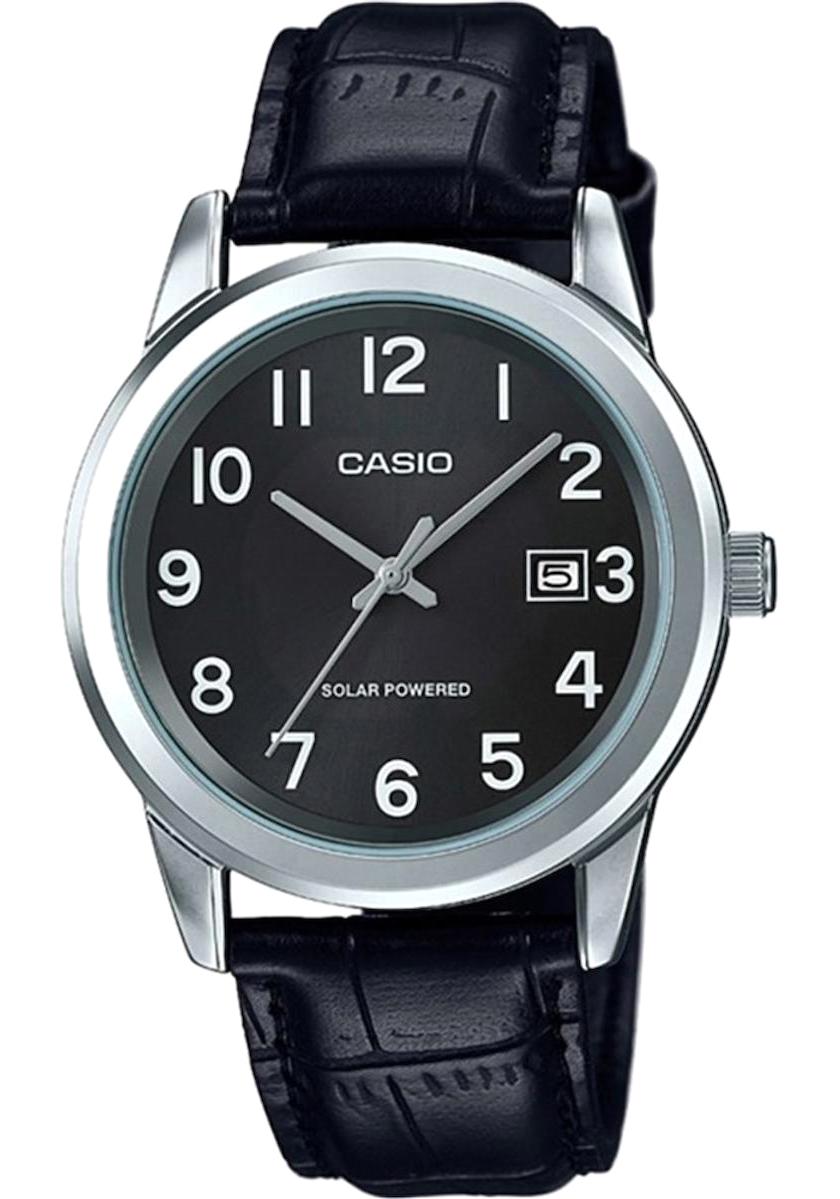 Casio MTP-VS01L-1B1DF Takvimli 38 mm Siyah Çelik Kordon Analog Kol Saati