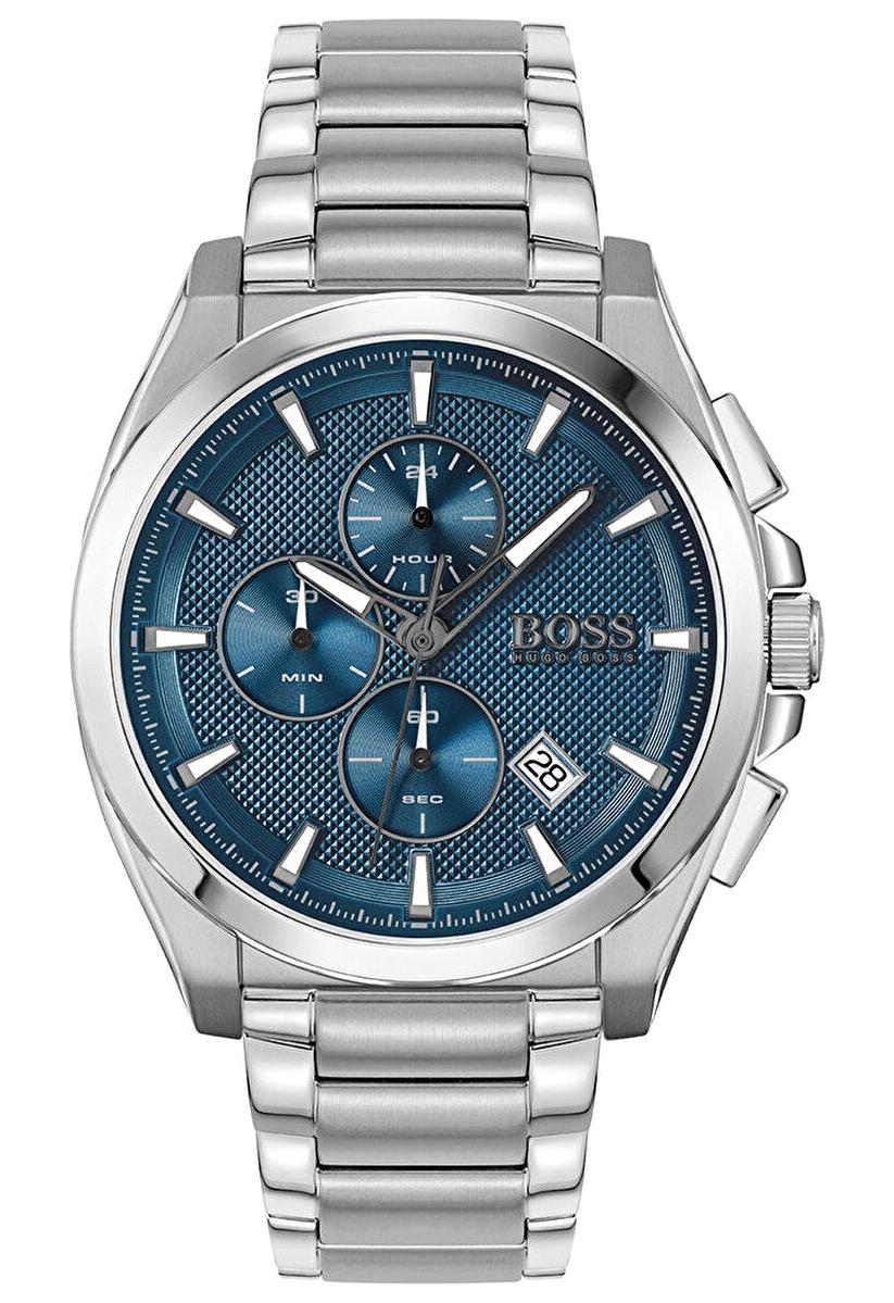 Hugo Boss HB1513884 Pusulalı Takvimli 42 mm Çelik Kordon Analog Erkek Kol Saati