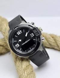 Şahmat MAT-199 Takvimli 44 mm Siyah Silikon Kordon Analog Erkek Kol Saati