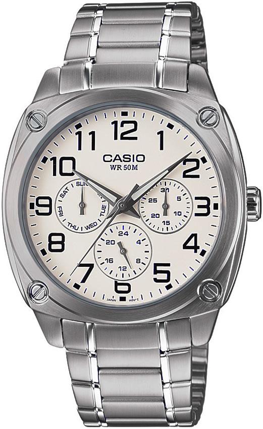 Casio MTP-1309D-7B Takvimli 41 mm Çelik Kordon Analog Kol Saati