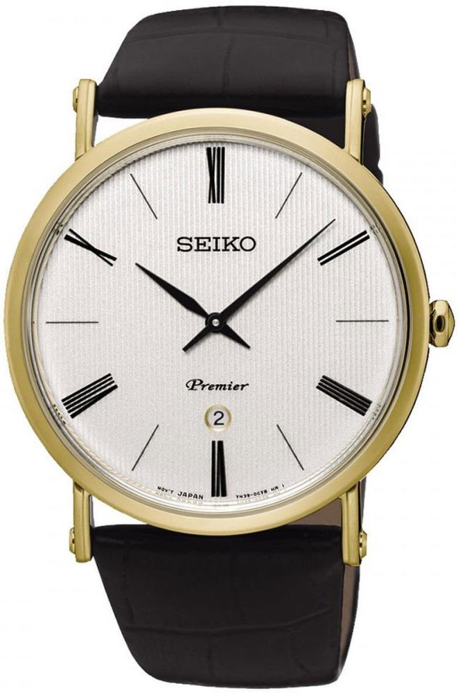 Seiko SKP396P Takvimli 41 mm Siyah Deri Kordon Analog Kol Saati