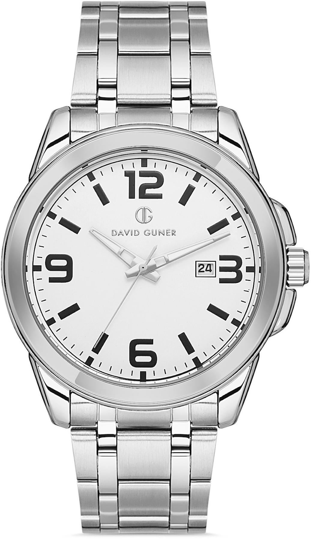 David Guner DG-8469GA-A1 Takvimli 42 mm Çelik Kordon Analog Kol Saati