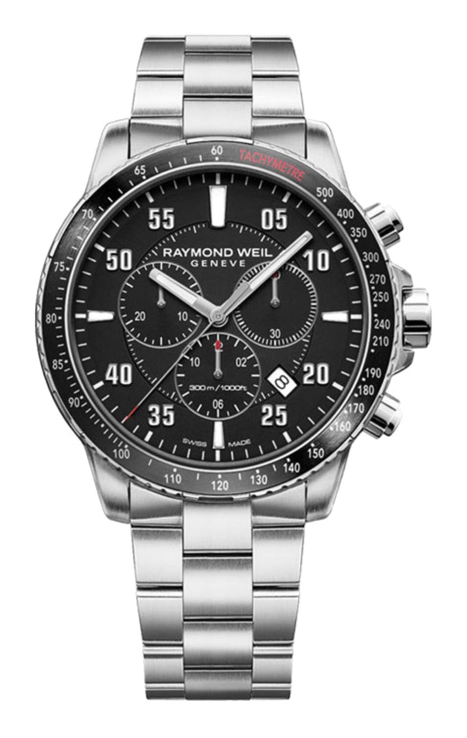 Raymond Weil RW8570ST105207 Takvimli 43 mm Çelik Kordon Analog Kol Saati