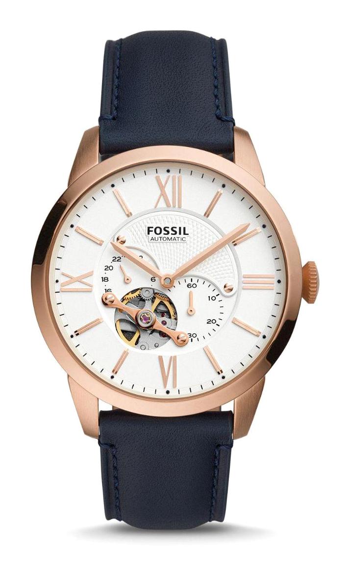 Fossil ME3171 44 mm Lacivert Deri Kordon Analog Erkek Kol Saati