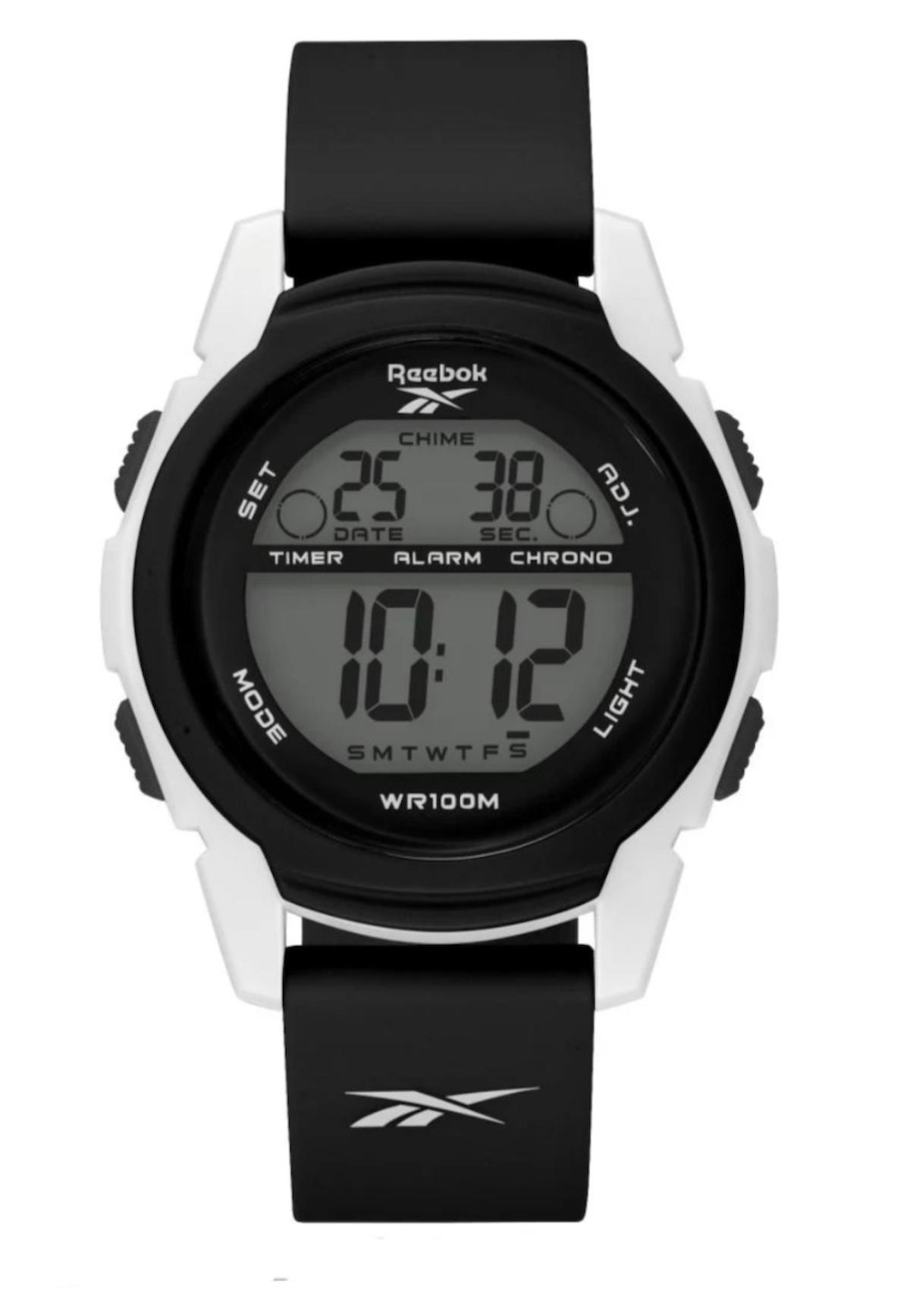 Reebok RV-HAL-L9-PWIB-WB Takvimli 39 mm Siyah Silikon Kordon Analog Kol Saati