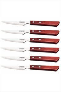 Pinkev 6 Adet Tramontina Polywood Saplı Steak Et Bıçağı Seti