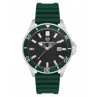 Sergio Tacchini ST.1.10382.3 Takvimli Yeşil Silikon Kordon Analog Erkek Kol Saati