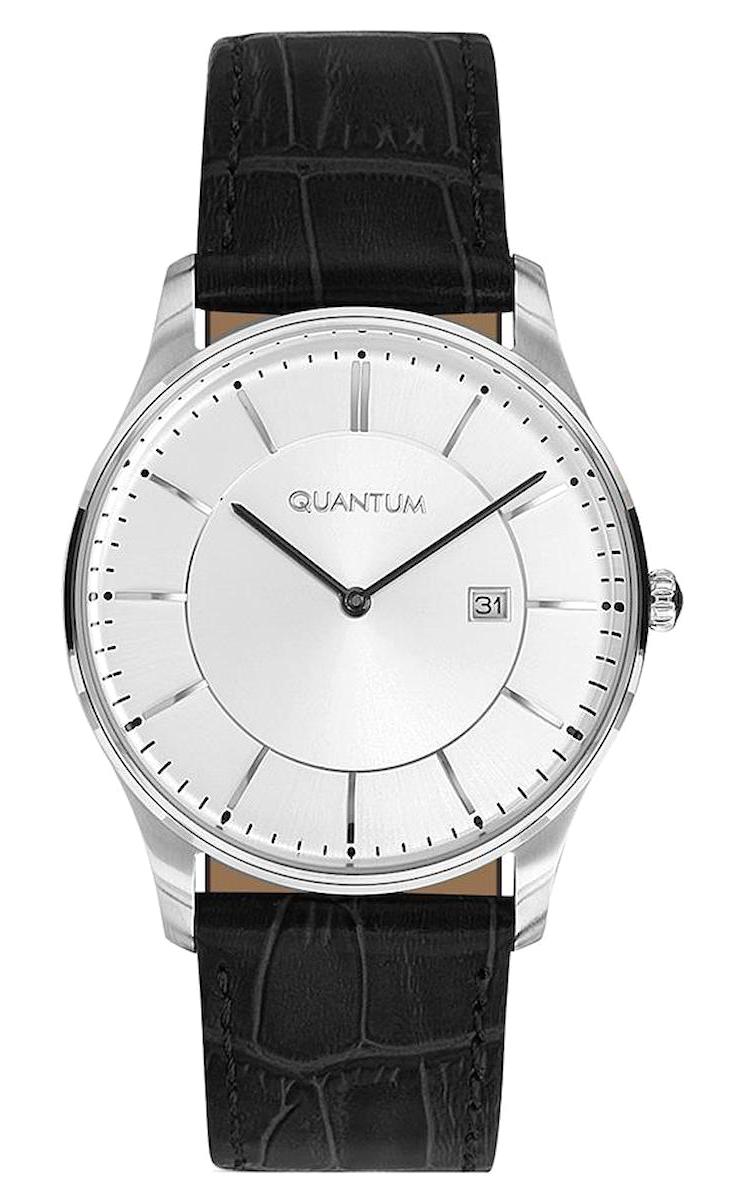 Quantum LFL612.331 Takvimli 40 mm Siyah Deri Kordon Analog Erkek Kol Saati