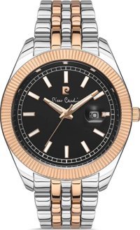 Pierre Cardin 800701F04 Takvimli Gri-Rose Gold Çelik Kordon Analog Kol Saati