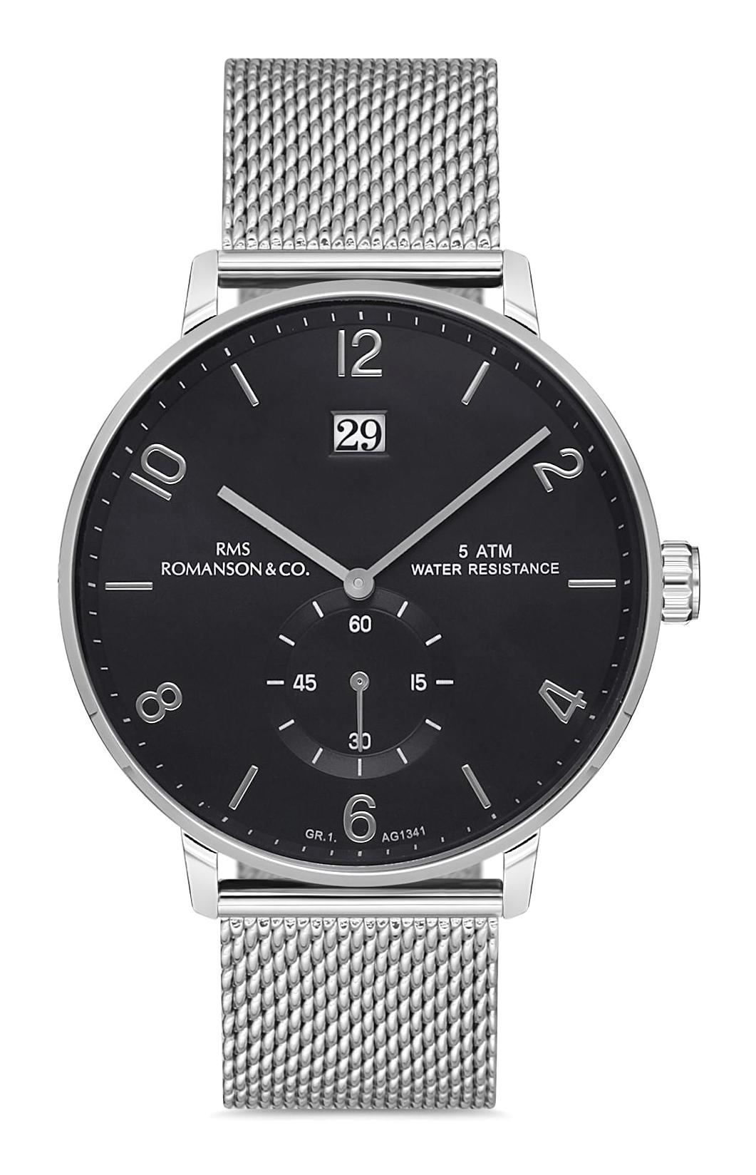 Romanson GR.1.AG1341.02 Takvimli 41 mm Metal Kordon Analog Erkek Kol Saati