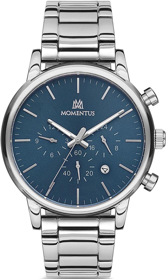 Momentus CC236S-11SS Takvimli 44 mm Çelik Kordon Analog Erkek Kol Saati